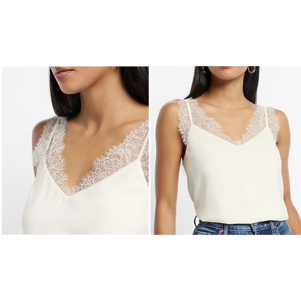Chic Lace Strap V-Neck Downtown Cami